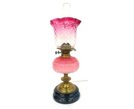 Victorian oil lamp 