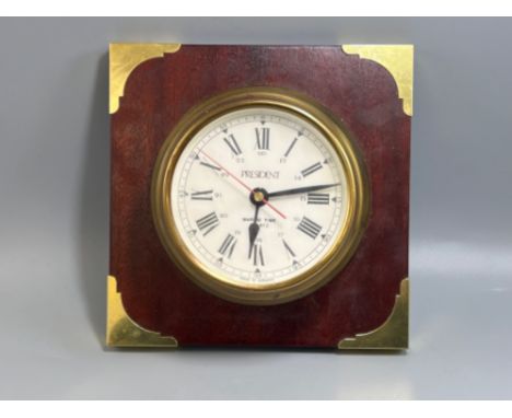 President marine time wall clock (17cm x 17cm) 