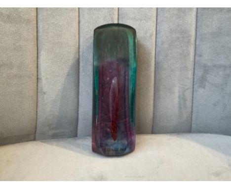 Caithness paper weight by Colin Terris titled “Monolith”signed to the base. Height 14cm 