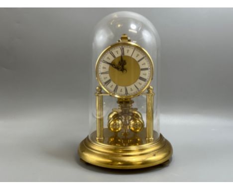 Anniversary mantle clock with glass dome 