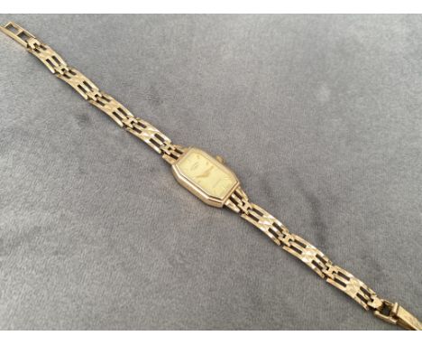 9ct gold ladies Rotary watch (9.55g)
