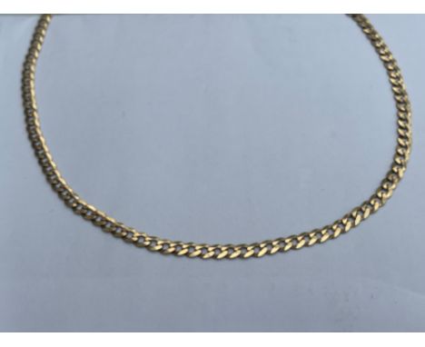 9ct gold curb link chain 45cms (11.53g) 