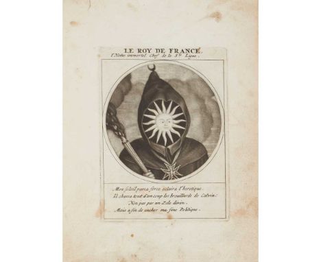 [Dusart, Cornelis (1660-1704) and Jacob Gole (1660-1724)] Les héros de la ligue ou la procession monacale. Conduitte par Loui