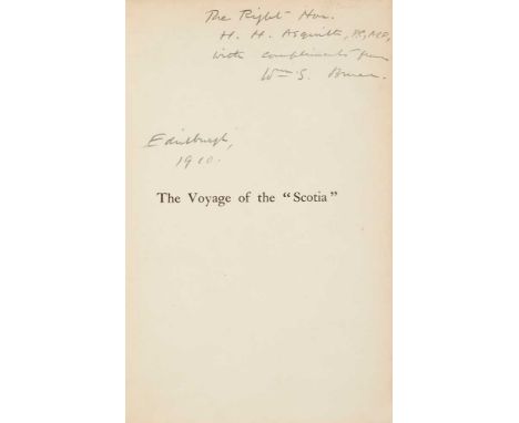 [Brown, R. N. Rudmose, Robert Cockburn Mossman and J. H. Harvey Pirie] The Voyage of the "Scotia" Being the Record of a Voyag