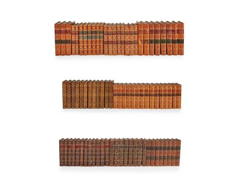 Sets of bindings comprising Gibbon, Edward. The History of the Decline and Fall of the Roman Empire. London, 1791. 12 volumes