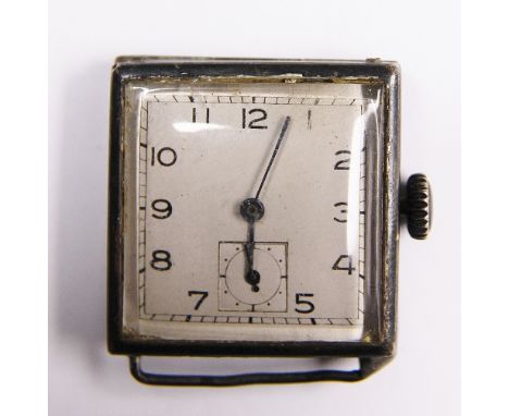 SILVER SWISS VINTAGE WRISTWATCH. Silver Swiss made vintage wristwatch