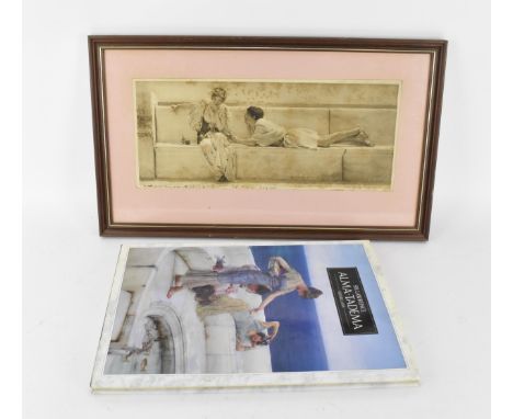 After Sir Lawrence Alma-Tadema OM RA (1836-1912), 'The Question', with pen written personal note, artist's signature and date