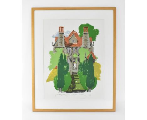 Paul Hogarth (1917-2001) British 'Garsington Manor', limited edition lithograph, no. 1 out of 150, signed, numbered and title