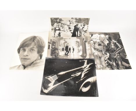 A collection of five 1980s period Star Wars original trilogy stills, believed to have been taken from the original 35mm print