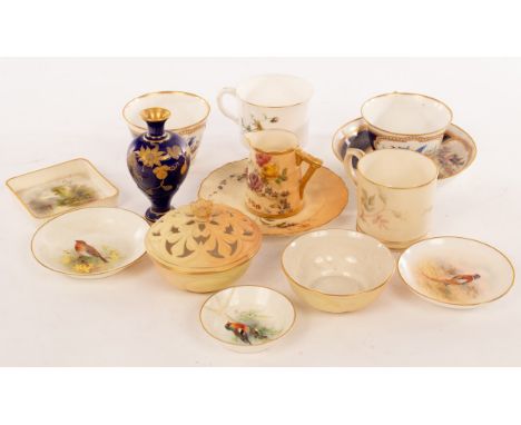 Sundry Royal Worcester cups and other china CONDITION REPORT: Condition information is not usually provided in the descriptio