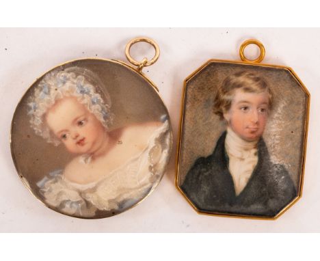 English School, Early 19th Century/Portrait Miniature of William Charles Wentworth FitzWilliam, Viscount Milton/watercolour o