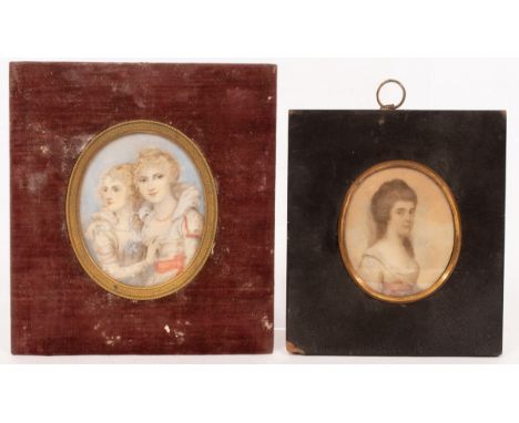 English School, 18th Century/Portrait Miniature of Catherine Countess of Liverpool/watercolour on ivory, 7cm x 6cm/Susan Lady