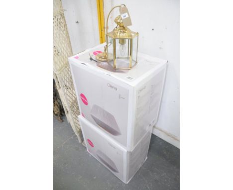 2 Boxed as new light fittings and 1 other.
