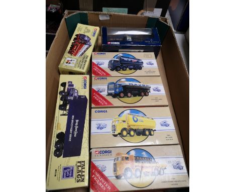 A box of Corgi die cast etc 