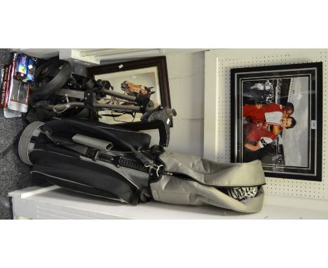 Sporting Interest - a set of Armour golf clubs; Wilson golf balls; signed photograph of Tony Adams, Arsenal after winning Pre