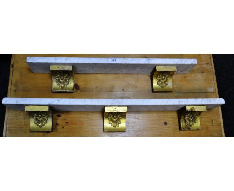 A set of 5 Regency style shelf brackets, label attached for the Chatsworth House Sale