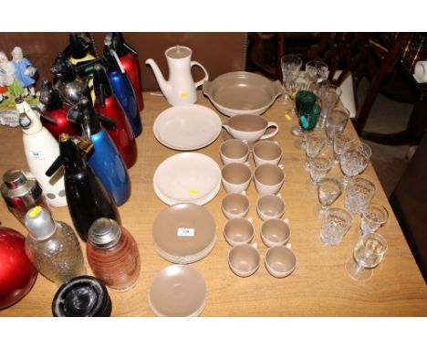 A quantity of Poole twin tone tea and dinnerware 