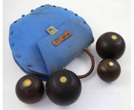 An Andrea Tiche Italian bag containing four vintage bowls.