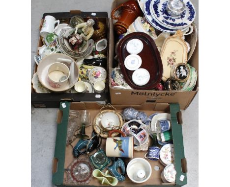 A large quantity of ceramics and glassware to include Poole, Royal Worcester etc.