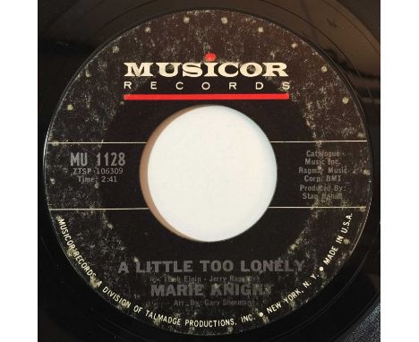 MARIE KNIGHT - A LITTLE TOO LONELY/ YOU LIE SO WELL 7" (MU 1128). Here we have a scarce 7" gem by soul legend Marie Knight - 