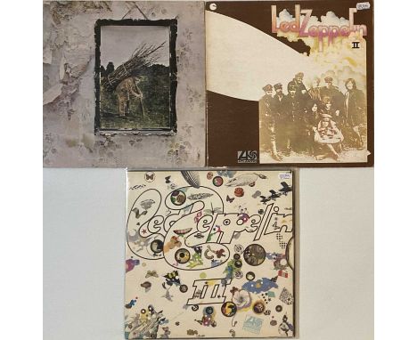 LED ZEPPELIN - PLUM/ RED UK LPs. A smashing pack of 3 Led Zeppelin LPs. All original/ early UK LP pressings on the plum/ red 