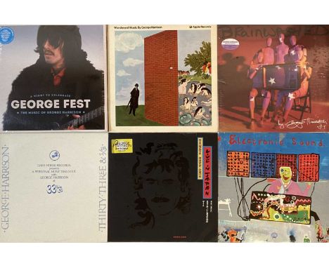 GEORGE HARRISON AND RELATED - LPs/ 12". A quality collection of 28 LPs/ 12" by George Harrison and related. Titles include Br