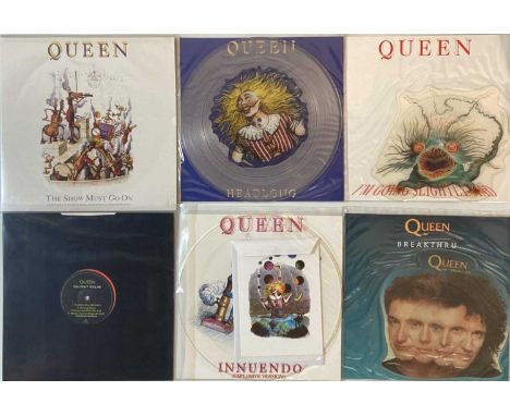 QUEEN - PICTURE/ SHAPED/ ETCHED 12"/ 7" PACK. A quality pack of 8 12"/ 7" by Queen, all are either picture/ shaped discs incl