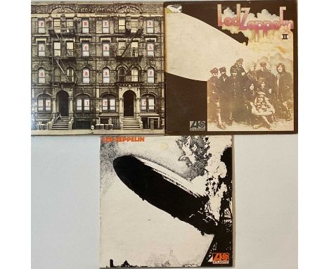 LED ZEPPELIN - LP RARITIES. A wonderful pack of 3 studio LPs by Led Zeppelin. All original UK pressings. Titles include S/T (