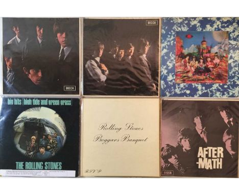 THE ROLLING STONES - 60s/70s LP COLLECTION. Fantastic instant collection of 10 x LPs from the 60s/70s including many clean or