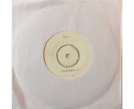 THE SPEEDBALLS - NSU 7" WHITE LABEL (COMA 1). Here we have a little known 7" MOD floor filler by The Speedballs; NSU (COMA 1,