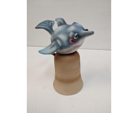 Todd Warner ceramic dinner bell fashioned as a fish Location: 