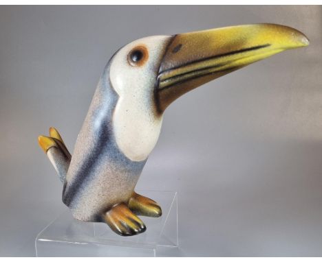 A novelty ceramic study of a seated toucan. (B.P. 21% + VAT)