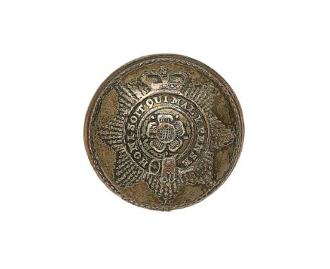 South Hampshire Militia Officer’s silvered closed-back coatee button. Fine example by P & S Firmin, London. Within dotted sur