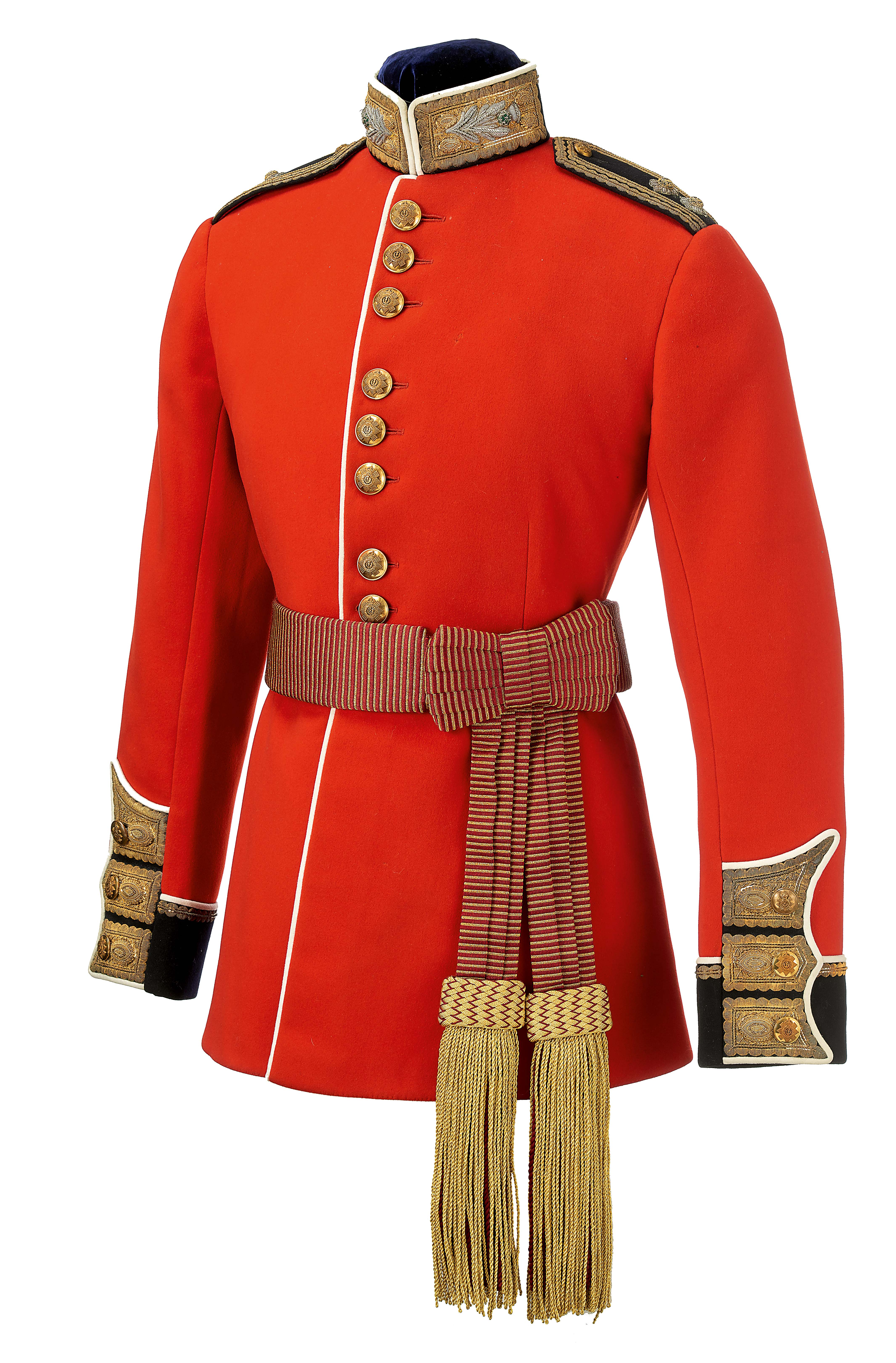 British; Scots Guards Officer’s Scarlet Uniform & State Sash, from ...