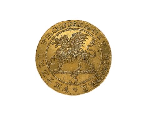 3rd (East Kent) Regiment of Foot (The Buffs) Officer’s gilt closed-back coatee button. A fine scarce example by Firmin & Sons