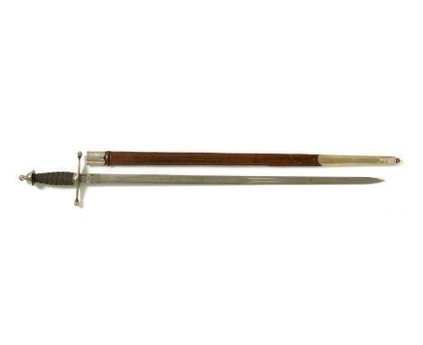 WW1 Period Royal Scots Fusiliers Officer’s Broadsword. A very good George V period example the alternative crossguard hilt of