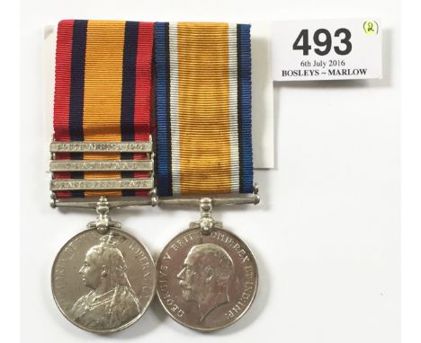 Royal Inniskilling Fusiliers Queen’s South Africa Medal & British War Medal. This pair of medals were awarded to Private Alfr