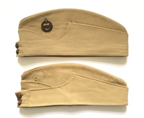 2nd Dragoon Guards (Queen’s Bays) Officer’s Khaki Drill Pattern Field Service Side Cap. A scarce pattern, tailored with small