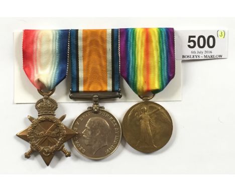 WW1 Royal Navy Group of Three Medals. Awarded to “K.4905 C.E. JOHNSON L.STO RN”. Comprising: 1914/15 Star, “ACT STO RN’, Brit