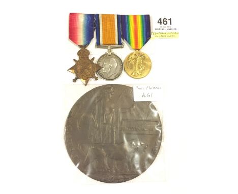 WW1 1917 6th Bn Gordon Highlanders POW Casualty Group of Medals. Awarded to “12304 PTE J McCONNACHIE GORDONS” Comprising: 191