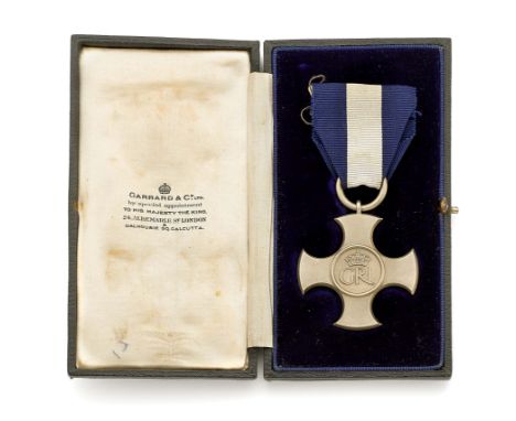 WW2  Royal Navy 1944 Distinguished Service Cross by R & S Co. London (DSC). This example bears hallmarks for London 1948, eng