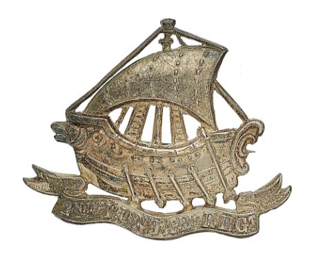 Badge. Indian Army. 2nd Punjab Regiment Officer’s 1945 Birmingham hallmarked pagri badge. A fine example by JRG&S (JR Gaunt a