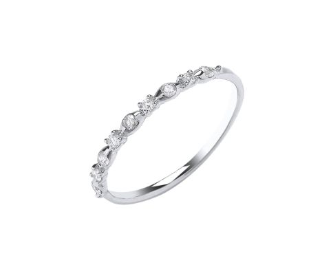 **ON SALE**&nbsp;9ct White Gold 0.15ct Diamond Eternity Ring
&nbsp;

Crafted in 9ct white gold
Total diamond weight of 0.15 c
