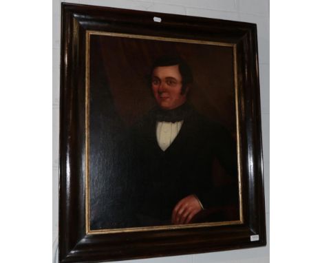 Possibly Australian school, (19th century), Portrait of a gentleman, oil on canvas, 72cm by 60cm