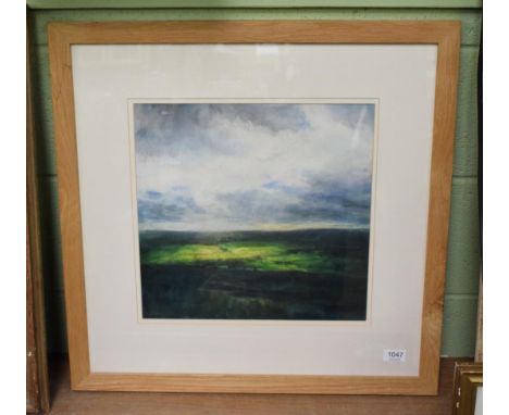 Jim Wright (b.1945), ''Fleeting Light'', signed mixed media, 36.5cm by 37.5cm  