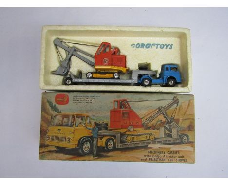 A boxed Corgi Toys Gift Set No 27 Machinery Carrier with Bedford Tractor Unit and Priestman "Cub" Shovel 