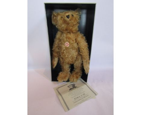 A boxed Steiff 1904 replica mohair jointed bear 
