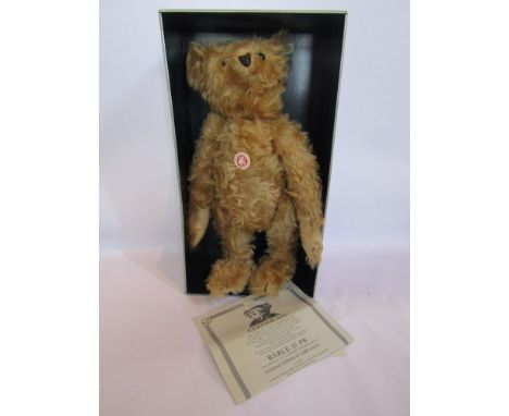 A boxed Steiff 1904 replica mohair jointed bear 