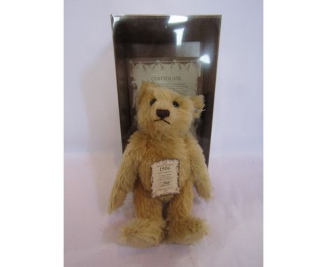 A boxed Steiff 1906 replica mohair jointed bear