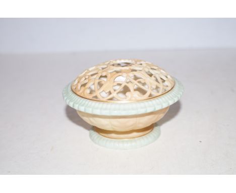 Royal Worcester pierced blush ivory dish